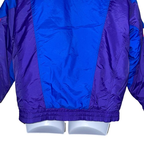 Vintage Steep Slopes Fashion Skiwear Colorblock Winter Ski Snow Gear Coat XL - Picture 8 of 10